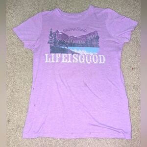 Purple Womens Life is good shirt